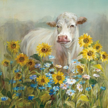 Framed Farm and Field I v2 Crop Print