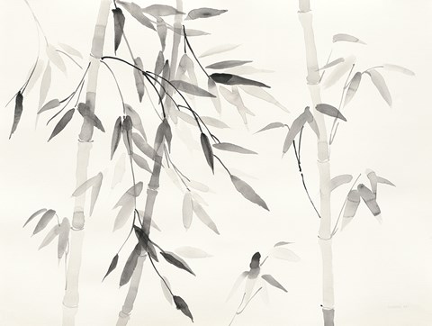 Framed Bamboo Leaves III Print