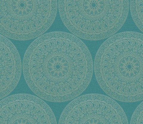 Framed Mandala Road Pattern II Print