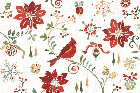 Framed Holiday Impressions I Print