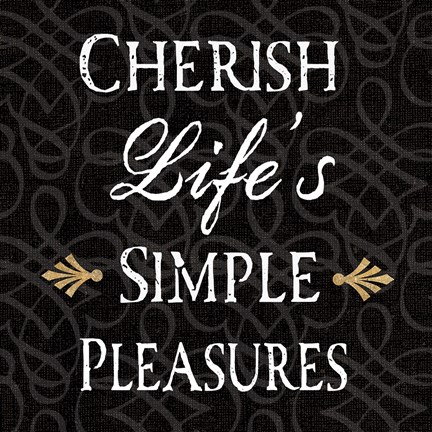 Framed Inspirational Collage II on Black Print