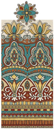 Framed Spice Route Elephant Border Print