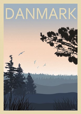 Framed Pine forest Print