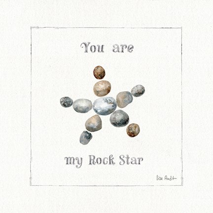 Framed Pebbles and Sandpipers VII Print