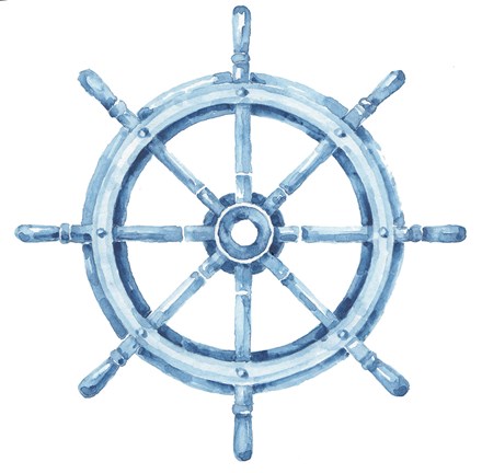 Framed Sea Life Wheel no Border Print