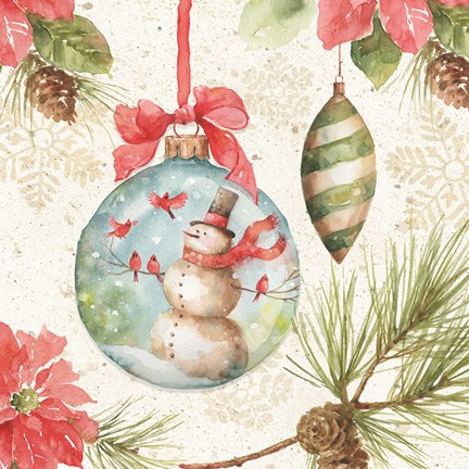 Framed Woodland Holiday IV Print