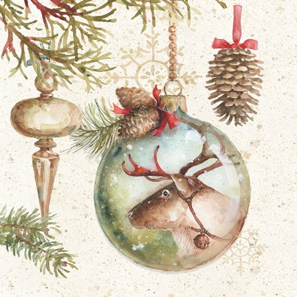 Framed Woodland Holiday III Print