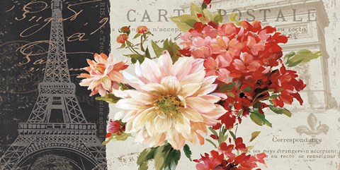 Framed PS Je Taime I Dark Stretched Print