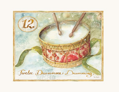 Framed 12 Days of Christmas XII Print