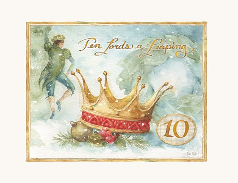 Framed 12 Days of Christmas X Print