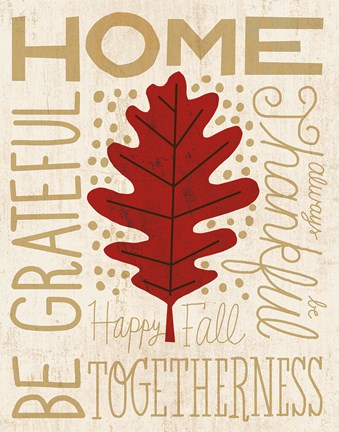 Framed Family Tree Leaf II Print