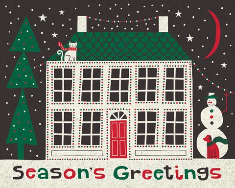 Framed Jolly Holiday Home Print