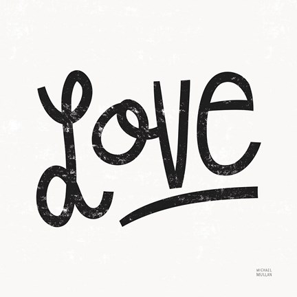 Framed Love is Grand Square I Print