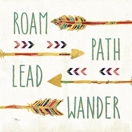 Framed Beautiful Arrows V Print