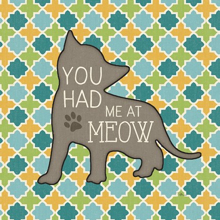 Framed Cat Sayin II Print