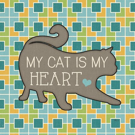 Framed Cat Sayin IV Print