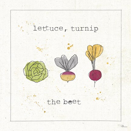 Framed Garden Notes III Print