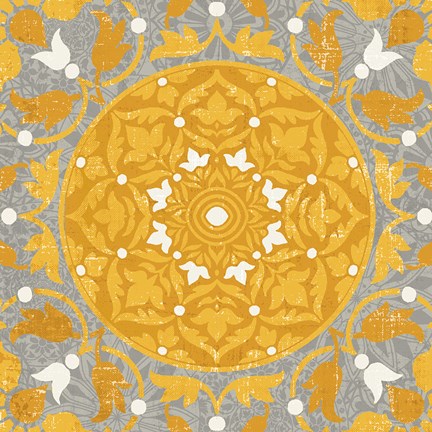 Framed Inspired India Yellow III Print