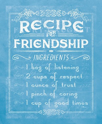 Framed Life Recipes III Blue Print