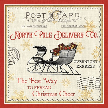 Framed North Pole Express II Print