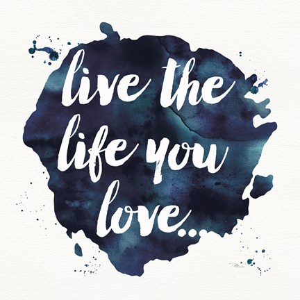 Framed Waterwords II Print