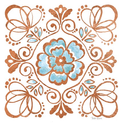 Framed October Garden X Print