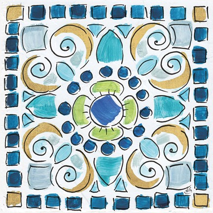 Framed Peacock Allegory V Print