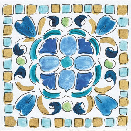 Framed Peacock Allegory VII Print