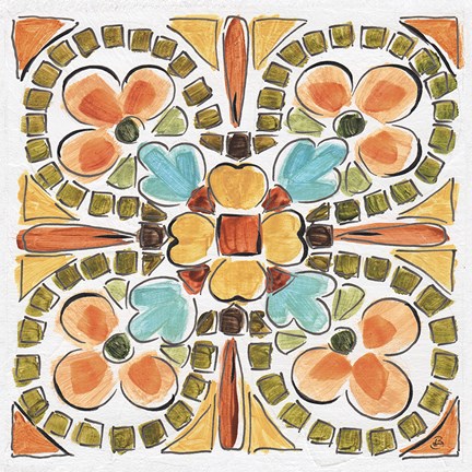 Framed Tuscan Breeze IX Print