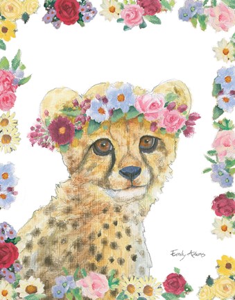 Framed Flower Friends IV Print