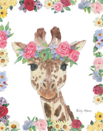 Framed Flower Friends II Print