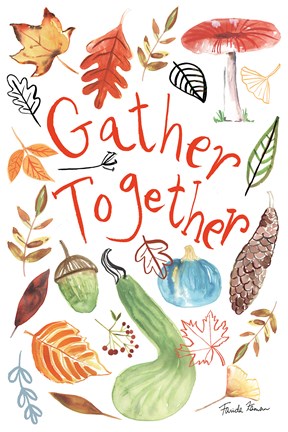 Framed Hello Fall II Print