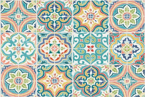 Framed Colorful Journey V Print