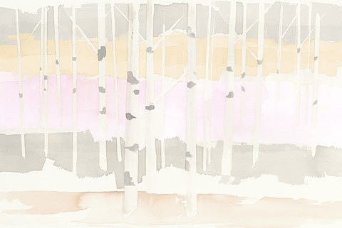 Framed Springlake Aspens Neutral Crop Print