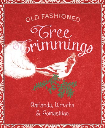 Framed Chalkboard Christmas Signs III on Red Print