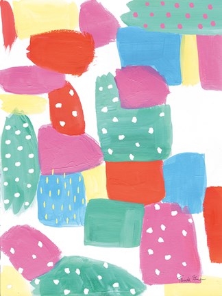 Framed Happy II Print