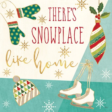 Framed Winter Wishes II Print