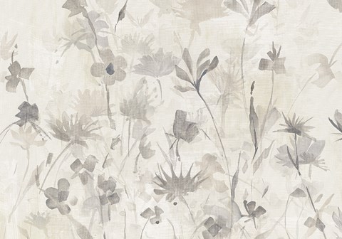 Framed Garden Shadows IV Crop Greige Print