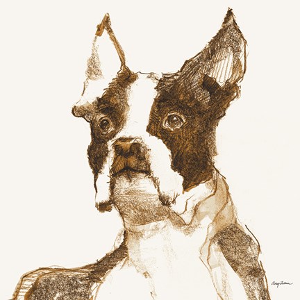 Framed Ulysses Brown and Orange Print