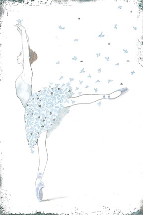 Framed Dream Dancer II no Words Print