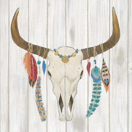 Framed Bohemian Rising I no Border Spice Print