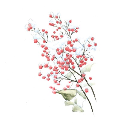 Framed Into the Woods Holly Print