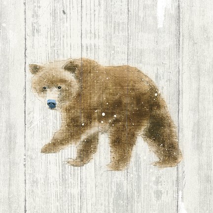 Framed Into the Woods VI no Border on Barn Board Print