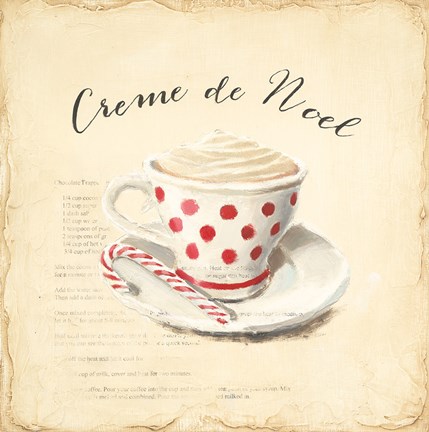 Framed Creme de Noel Print