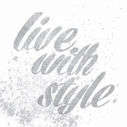 Framed Show Fetish Quotes III Light Silver Print