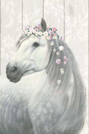 Framed Spirit Stallion II on wood Print