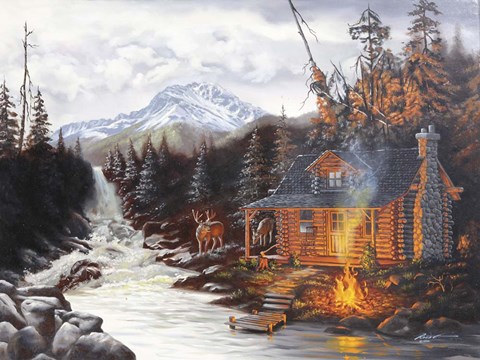 Framed Gone Fishing Print