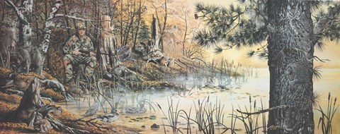 Framed Hunter's Blind Print