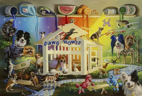 Framed Dawg Howse Print