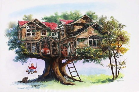 Framed Treehouse Print
